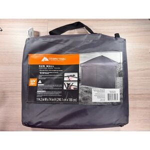 Ozark Trail Sun Wall for 10x10 Straight Leg Canopy Dark Grey UV 50+ FGA1010SPSW